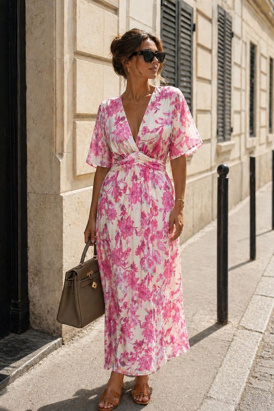 Robes longues Femme Beige EMMA & ASHLEY DESIGN CH259-MA1 Efashion Paris
