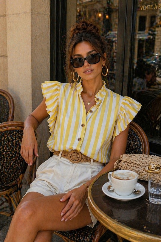 Chemises Femme Bleu EMMA & ASHLEY DESIGN CH238 Efashion Paris