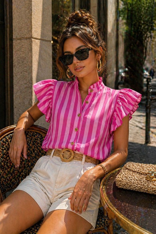 Chemises Femme Bleu EMMA & ASHLEY DESIGN CH238 Efashion Paris