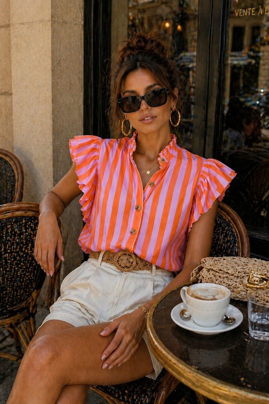 Chemises Femme Bleu EMMA & ASHLEY DESIGN CH238 Efashion Paris