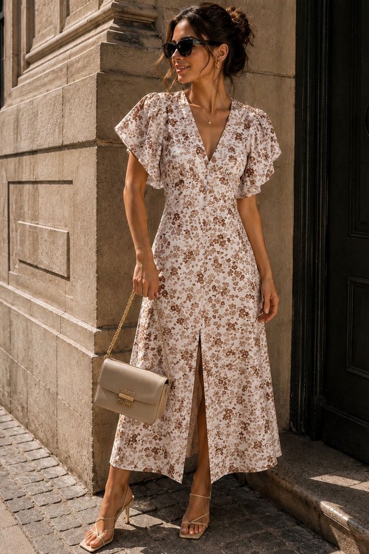 Robes longues Femme Jaune EMMA & ASHLEY DESIGN CH270 Efashion Paris