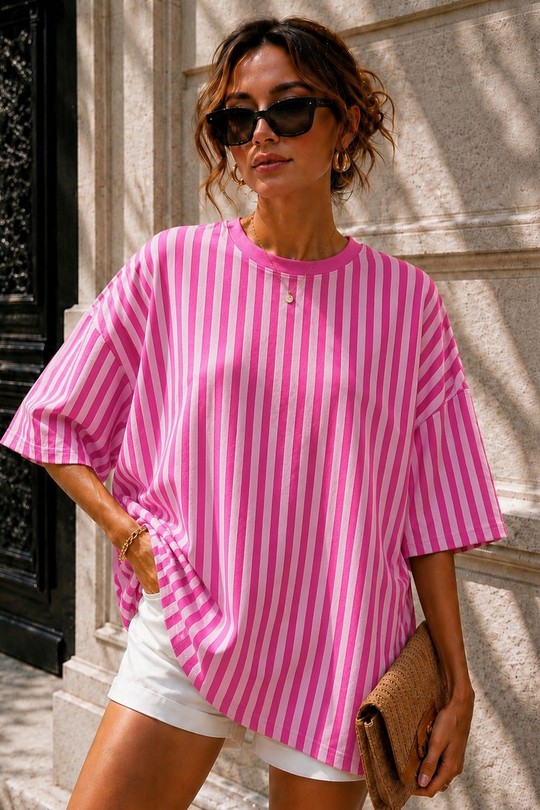 T-shirts Femme Bleu EMMA & ASHLEY DESIGN TE395 Efashion Paris