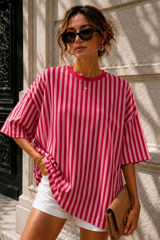 T-shirts Femme Bleu EMMA & ASHLEY DESIGN TE395 Efashion Paris