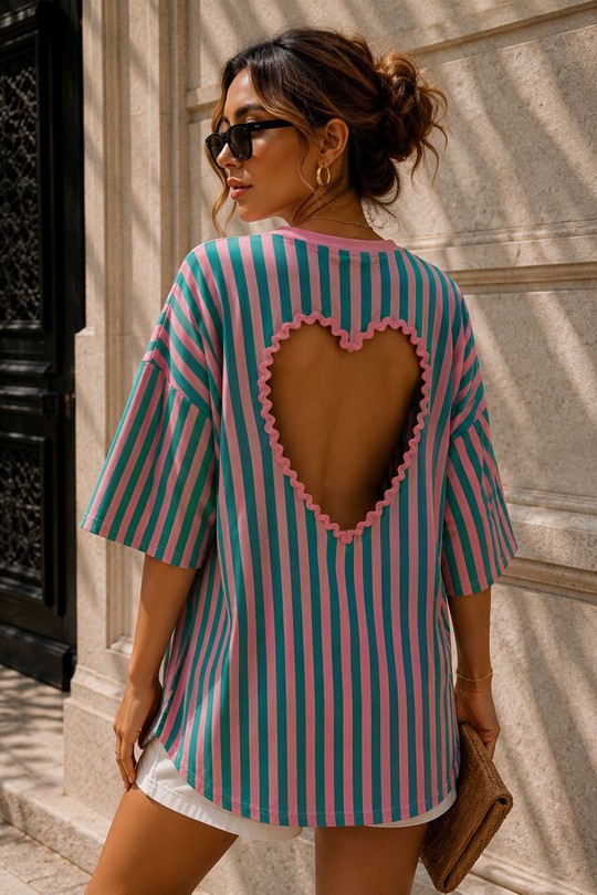 T-shirts Femme Bleu EMMA & ASHLEY DESIGN TE395 Efashion Paris