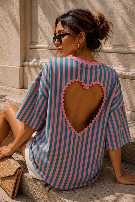 T-shirts Femme Bleu EMMA & ASHLEY DESIGN TE395 Efashion Paris