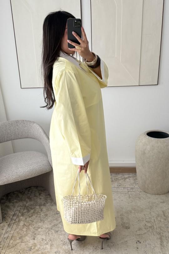 Abaya Femme Jaune White Icy  H560 Efashion Paris