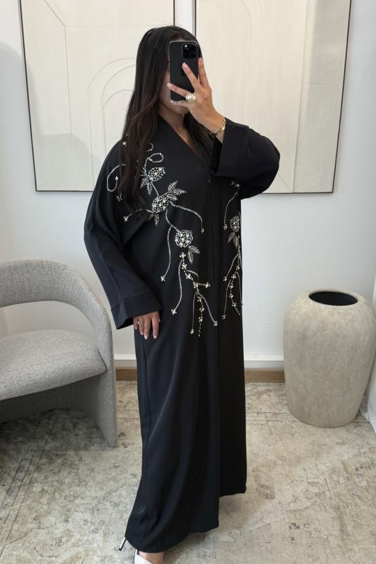 Abaya Femme Bleu White Icy  ABAYA AVELYN H554 Efashion Paris