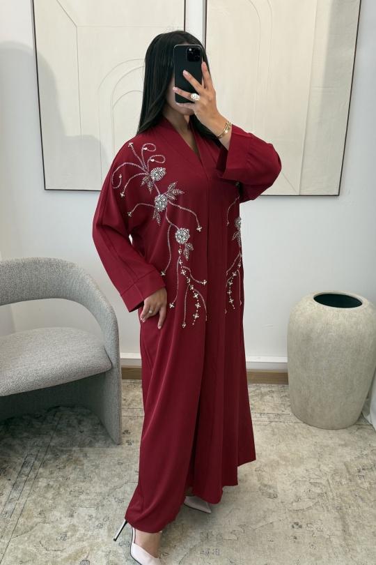 Abaya Femme Bleu White Icy  ABAYA AVELYN H554 Efashion Paris