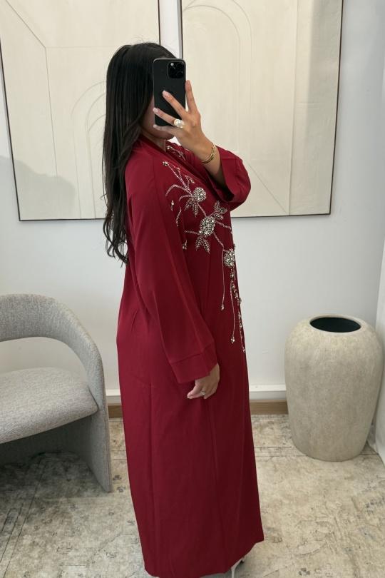 Abaya Femme Bleu White Icy  ABAYA AVELYN H554 Efashion Paris