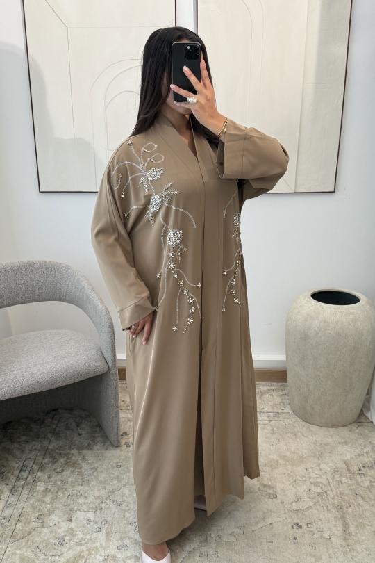 Abaya Femme Bleu White Icy  ABAYA AVELYN H554 Efashion Paris