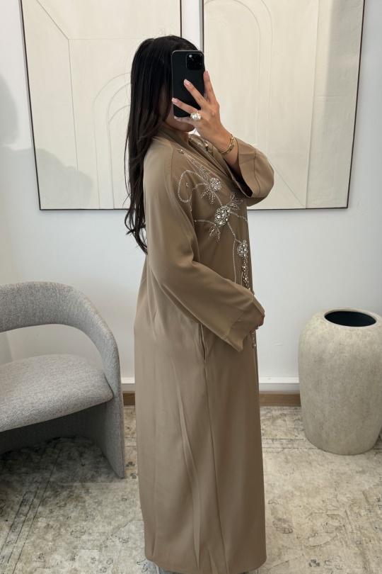 Abaya Femme Bleu White Icy  ABAYA AVELYN H554 Efashion Paris