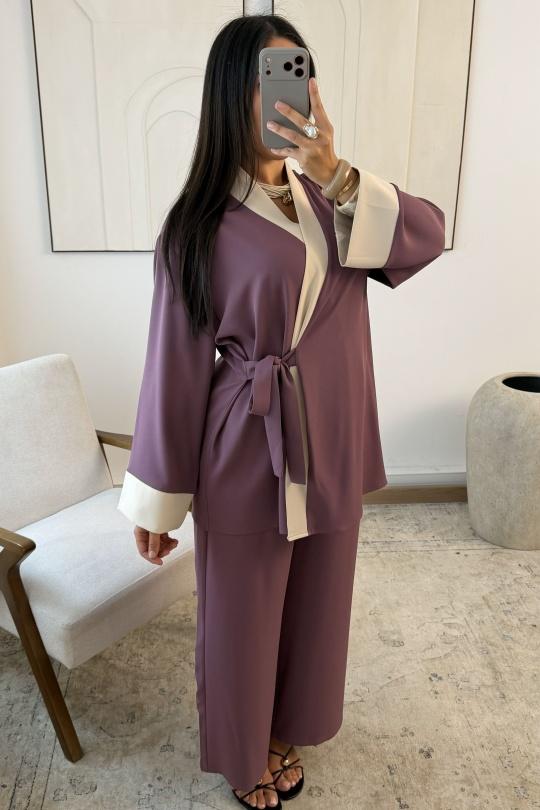 Sets Women Purple White Icy  ENSEMBLE AYLÉNA H592 Efashion Paris