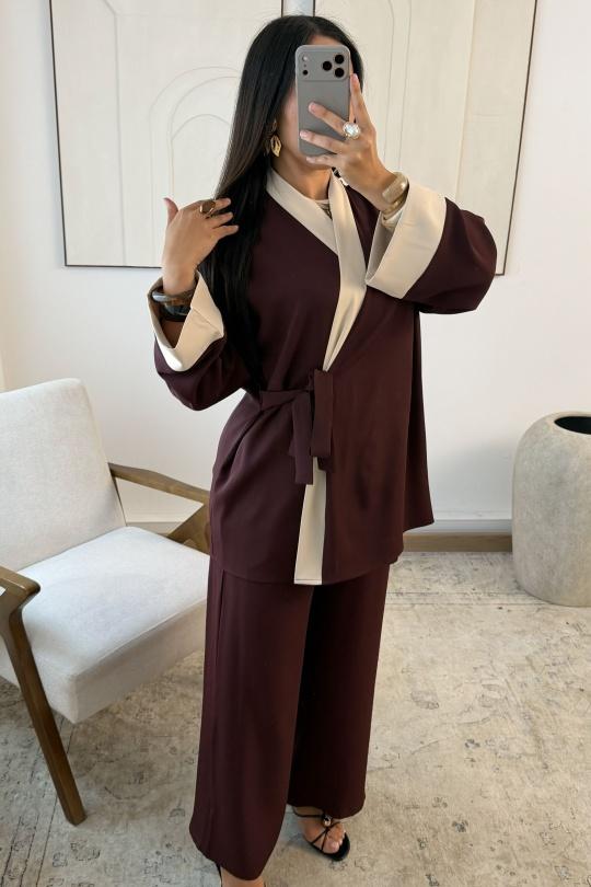 Sets Women Purple White Icy  ENSEMBLE AYLÉNA H592 Efashion Paris