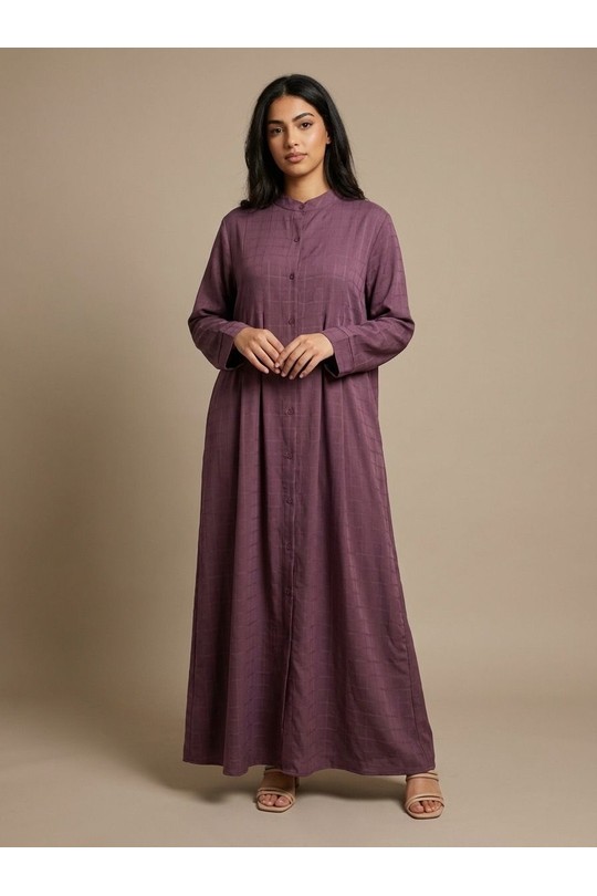  Abaya Women Taupe White Icy  H520-2 Robe Noah Efashion Paris