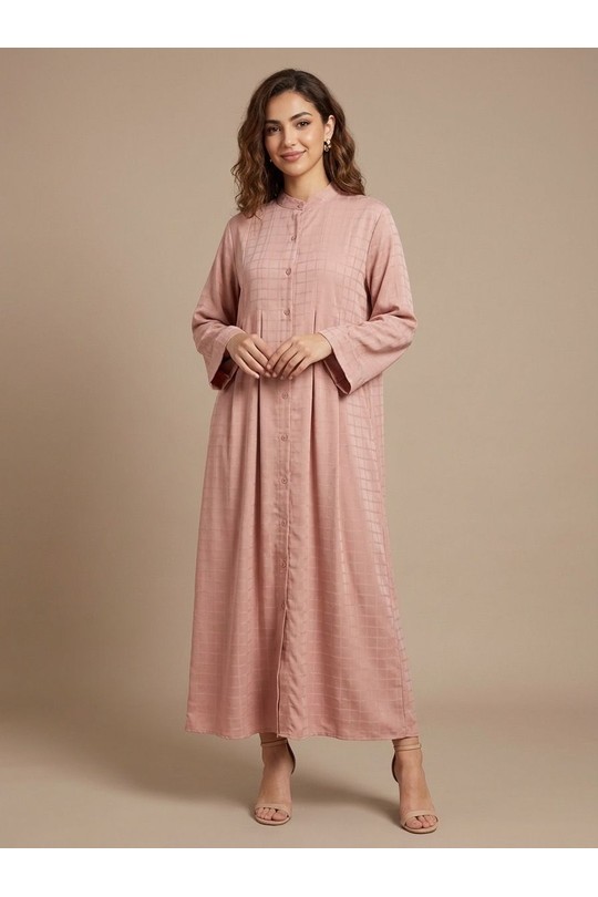  Abaya Women Taupe White Icy  H520-2 Robe Noah Efashion Paris