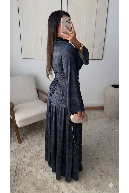 Ensembles Femme Noir White Icy  X448  Ensemble 2P jupe Safiya Efashion Paris