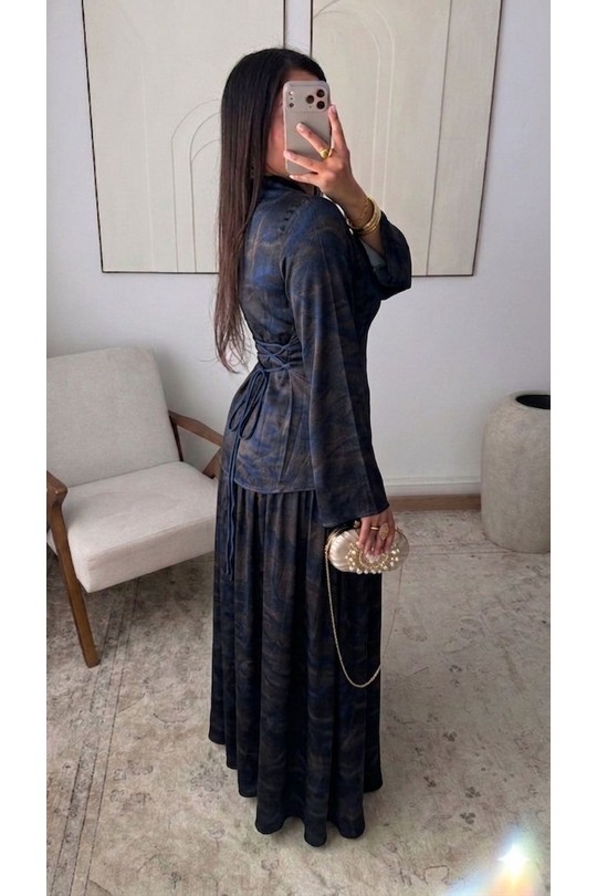 Ensembles Femme Noir White Icy  X448  Ensemble 2P jupe Safiya Efashion Paris