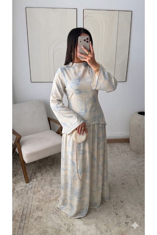 Ensembles Femme Noir White Icy  X448  Ensemble 2P jupe Safiya Efashion Paris