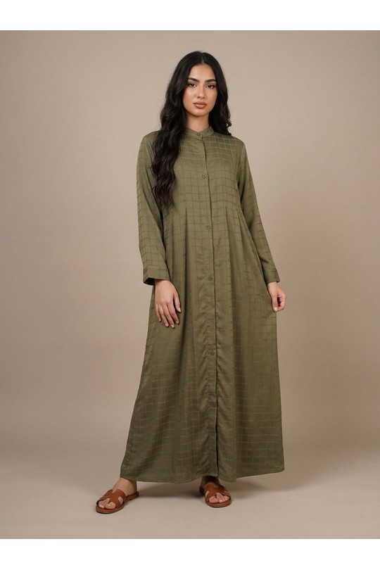  Abaya Women Taupe White Icy  H520-2 Robe Noah #c Efashion Paris