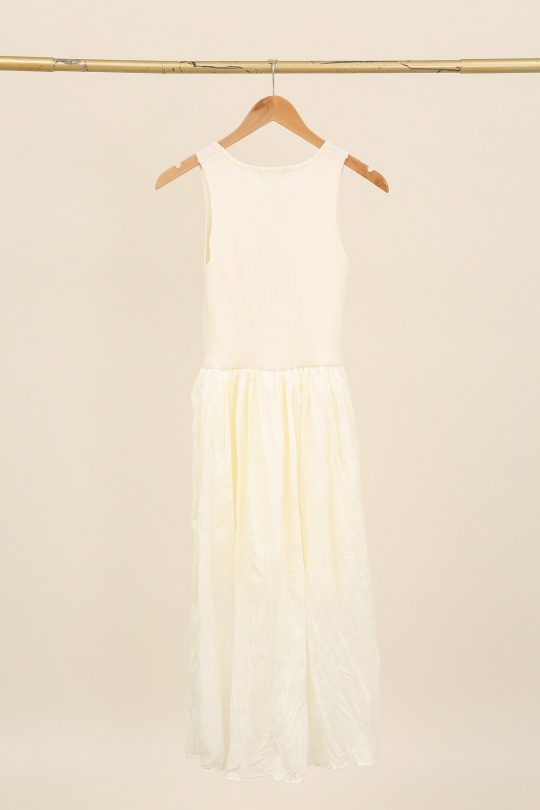 Robes mi-longues Femme Beige Lili & Lala (F De la Passion) 65125 Efashion Paris