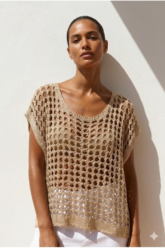 Tops Women Gold JUSTINE&CO JC 31089 Efashion Paris