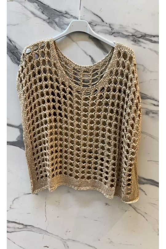 Tops Women Gold JUSTINE&CO JC 31089 Efashion Paris