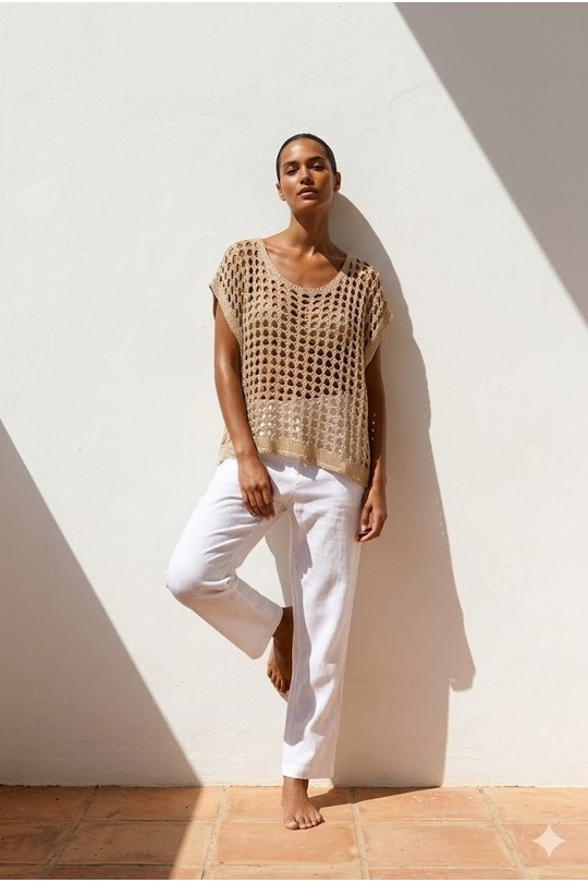 Tops Women Gold JUSTINE&CO JC 31089 Efashion Paris