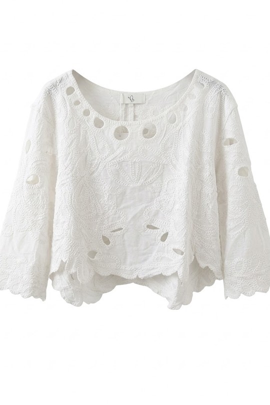 Top Donna White JUSTINE&CO JC 9239 Efashion Paris