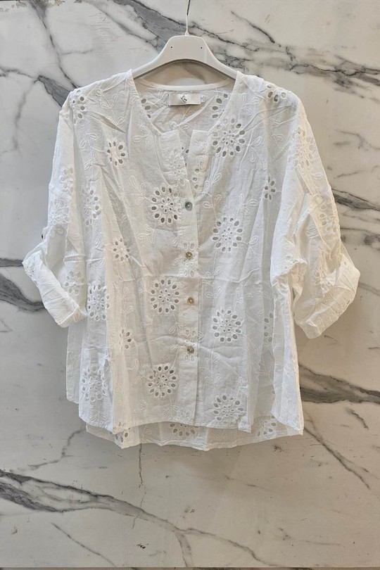 Chemises Femme Blanc JUSTINE&CO 007 Efashion Paris