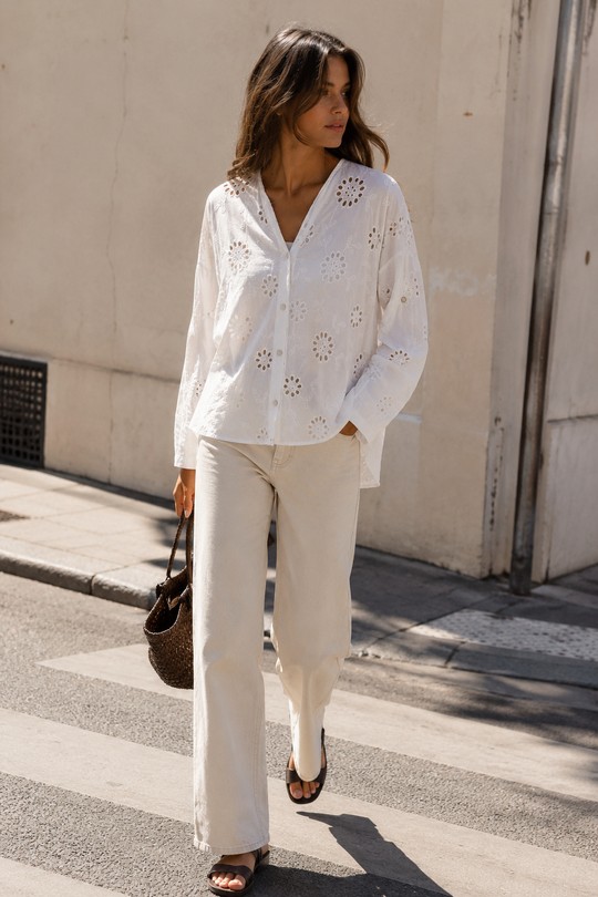 Chemises Femme Blanc JUSTINE&CO 007 Efashion Paris