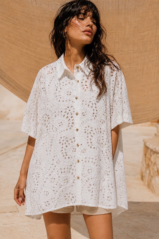 Chemises Femme Blanc JUSTINE&CO 008 Efashion Paris