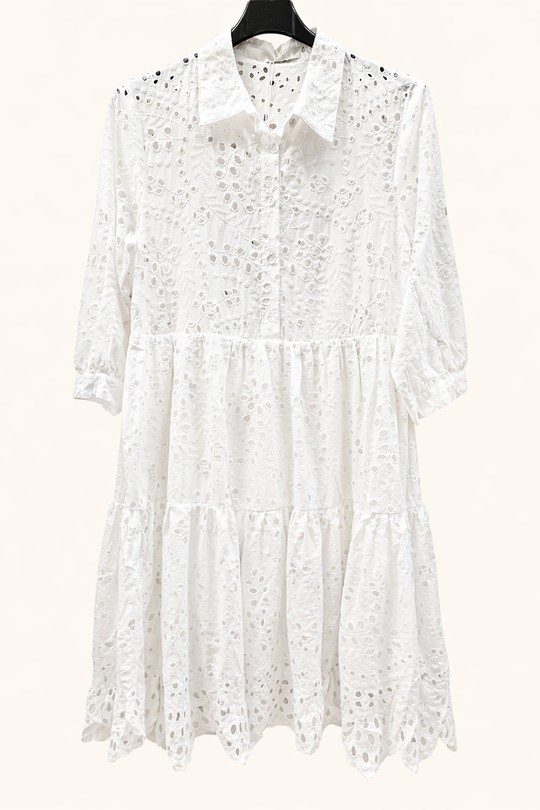 Robes mi-longues Femme Blanc JUSTINE&CO 009-BLANC Efashion Paris