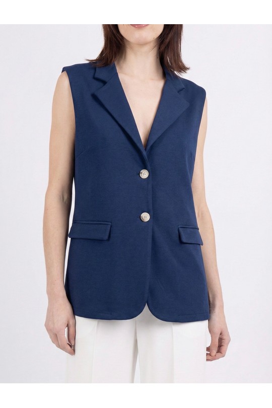 Gilets Femme Blanc HERYA 2504 Efashion Paris