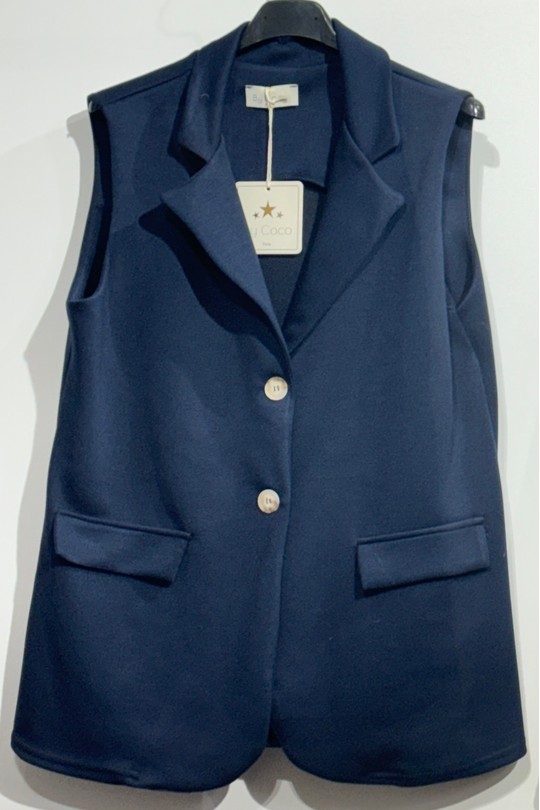 Gilets Femme Blanc HERYA 2504 Efashion Paris