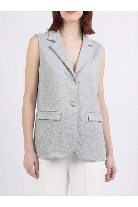 Gilets Femme Blanc HERYA 2504 Efashion Paris