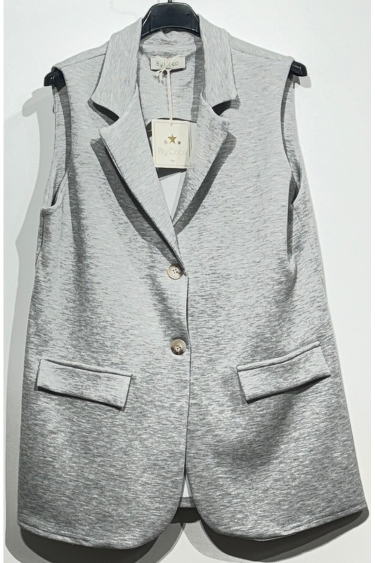 Gilets Femme Blanc HERYA 2504 Efashion Paris