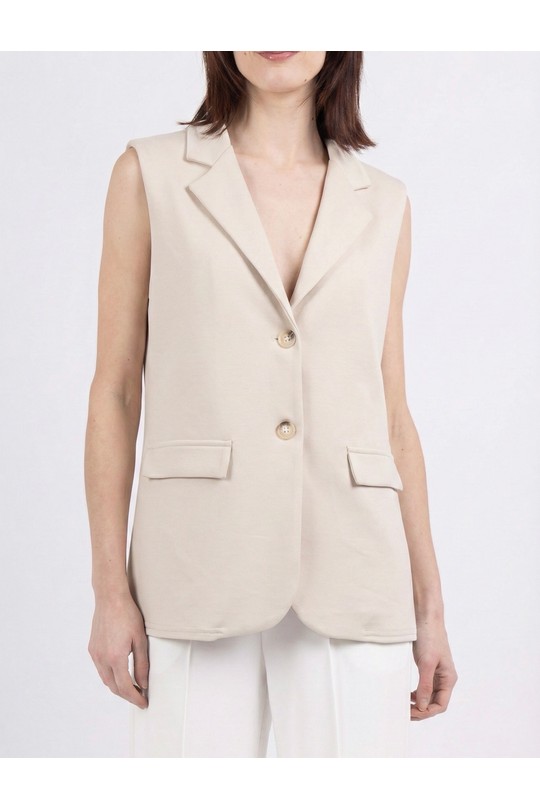 Gilets Femme Blanc HERYA 2504 Efashion Paris