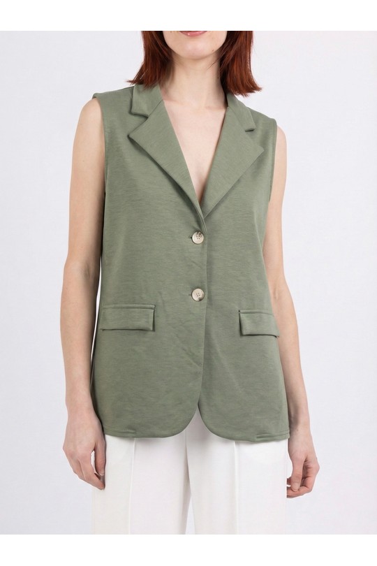 Gilets Femme Blanc HERYA 2504 Efashion Paris