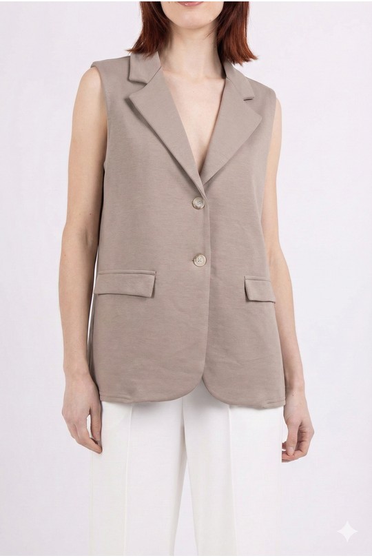 Gilets Femme Blanc HERYA 2504 Efashion Paris