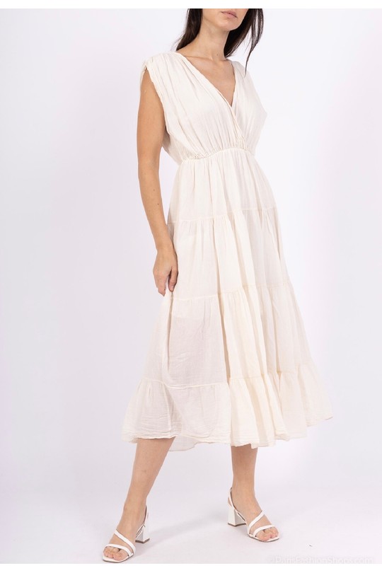 Robes longues Femme Ecru HERYA 848491 Efashion Paris