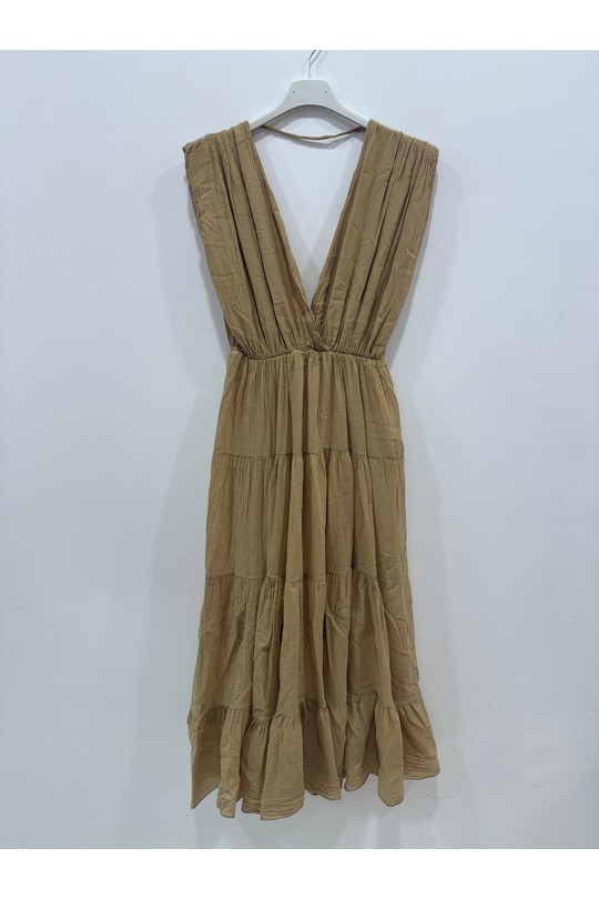 Robes longues Femme Ecru HERYA 848491 Efashion Paris