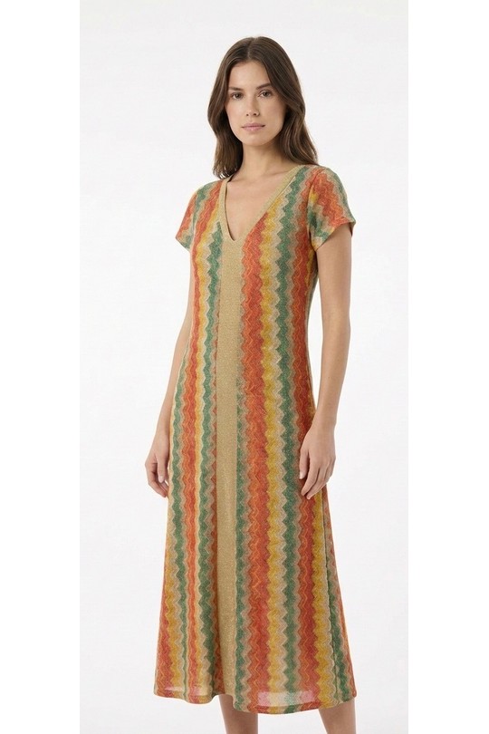 Robes mi-longues Femme FUCHSIA HERYA 5089 Efashion Paris