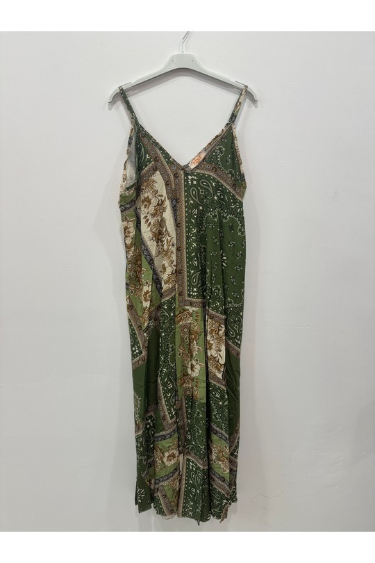 Robes longues Femme Kaki HERYA S16210 Efashion Paris