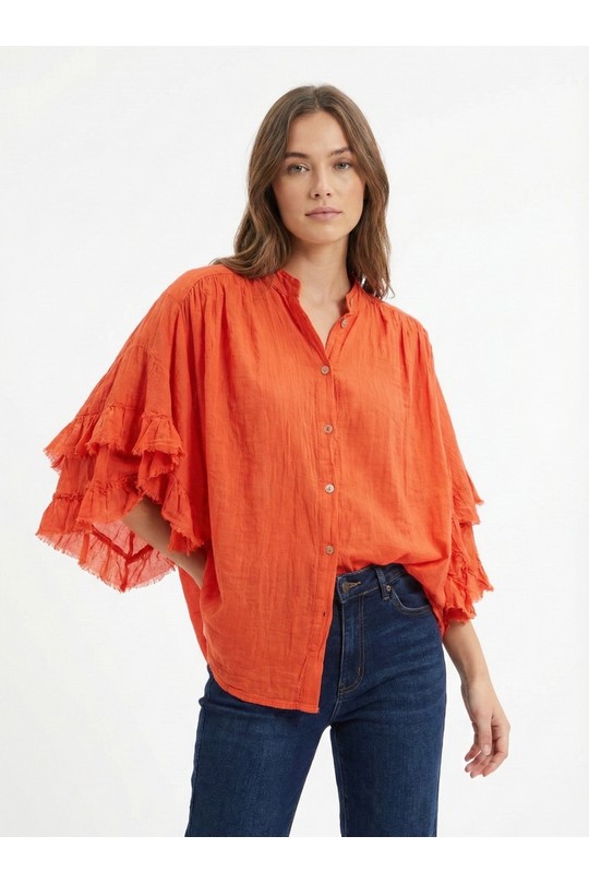 Shirts Women Orange HERYA 835184 Efashion Paris