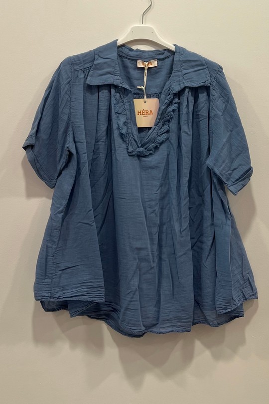 Blouses Femme Vert d eau HERYA 85036 Efashion Paris