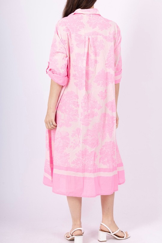 Robes mi-longues Femme Rose fluo HERYA 837672 Efashion Paris