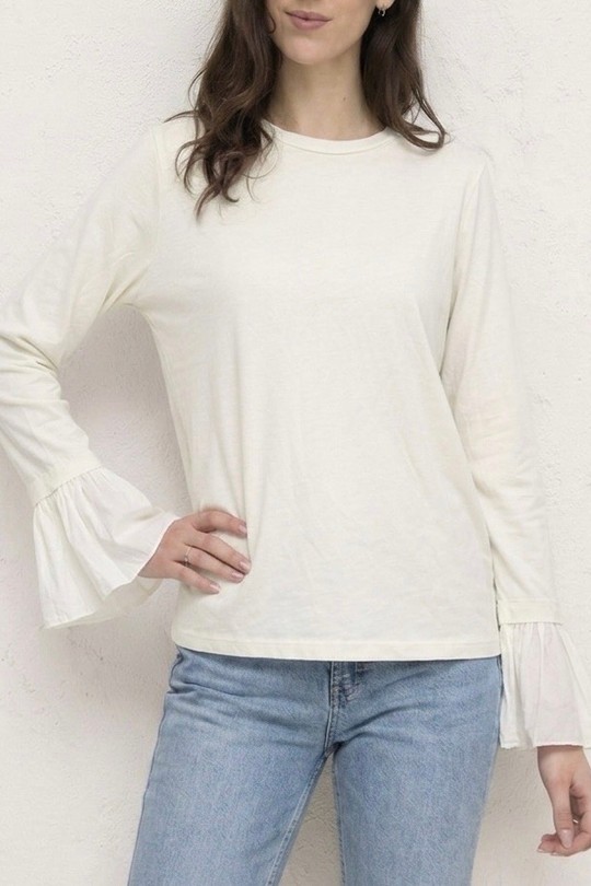 Tops Femme Blanc HERYA 85150 Efashion Paris