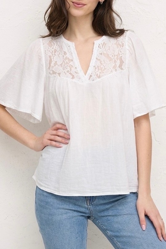 Tops Femme Blanc HERYA 857891 Efashion Paris