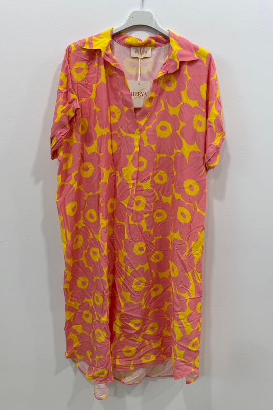 Robes mi-longues Femme Orange HERYA 61056V Efashion Paris