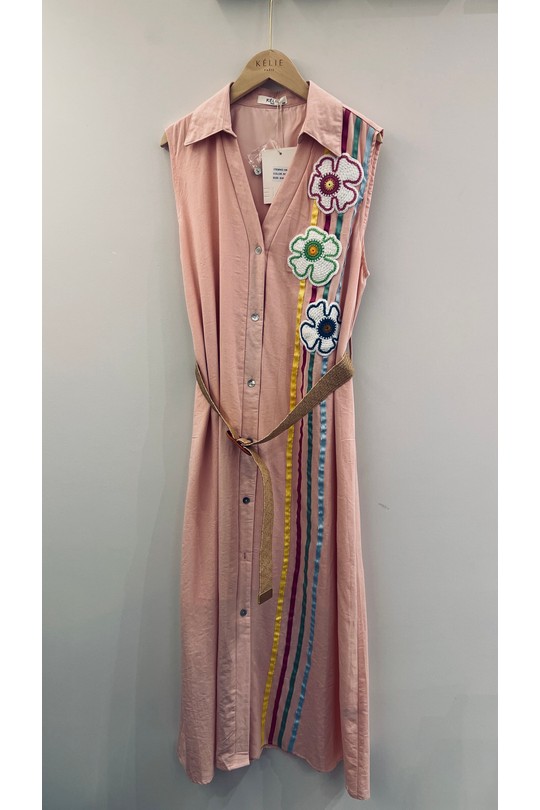 Robes mi-longues Femme Beige Kélie K6-17 Efashion Paris